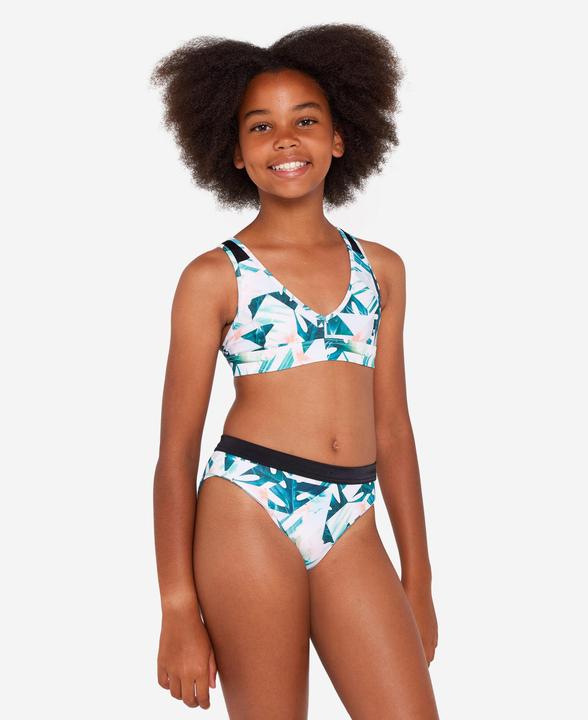 Produktbild Olaian Bikini-Hose Mädchen 900 Buddy rosa/geblümt (12, 13, 14)