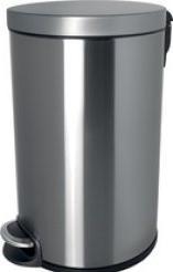 Image du produit Helit Poubelle à pédale the silent 25 x 40 cm (Ø x H) 12l inox/plastique argenté (12 l)