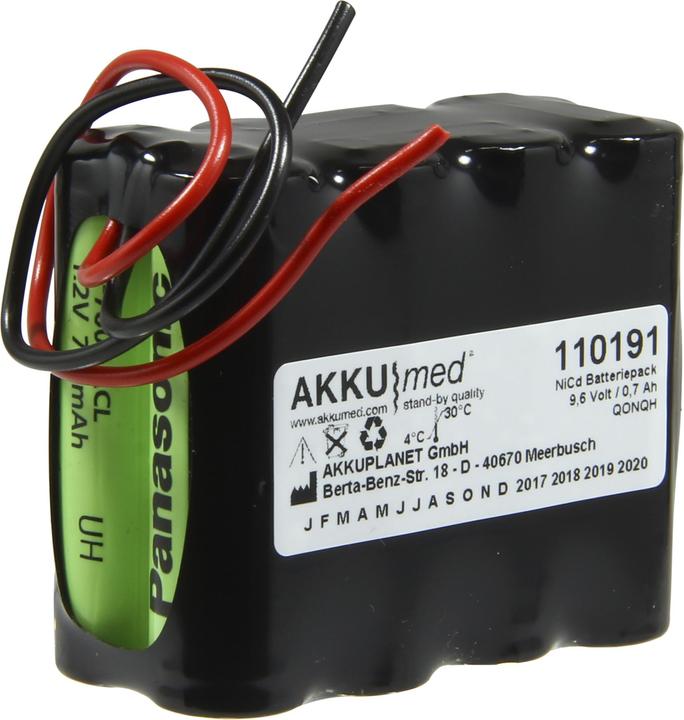 Produktbild AccuCell Akku ETH Unterwassermassage Stangerbad (1 Stk., Gerätespezifisch, 700 mAh, Akku)