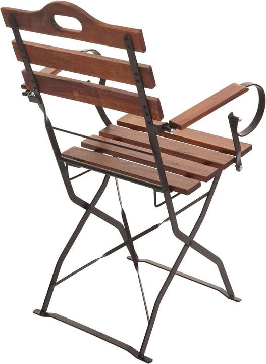 Actual product image Swisshandel24 2x Beer garden chair, folding chair garden chair, gastronomy quality acacia FSC-certified - brown