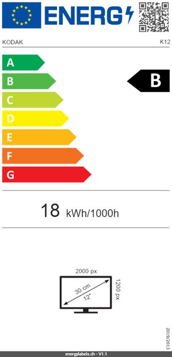 Energy Label Kodak SD 128GB UHS-II U3 V60 Ultra Pro (128 GB, U3, UHS-II)