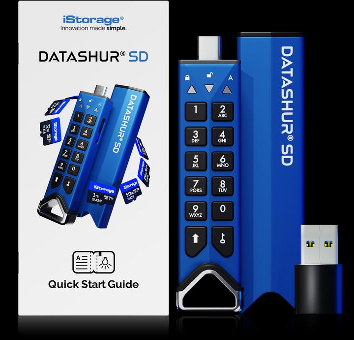 Actual product image iStorage datAshur SD Single Pack (USB-C 3.2 Gen 1)