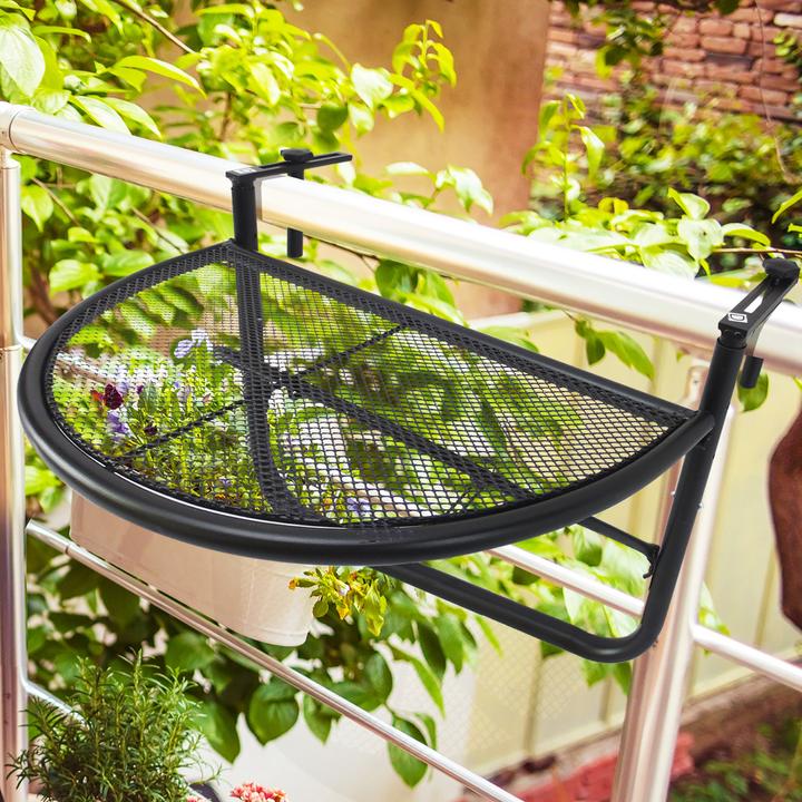 Image du produit Outsunny Table suspendue pour balcon réglable en hauteur (60 cm)