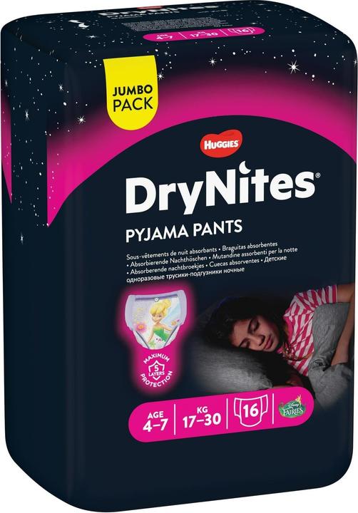 Actual product image Huggies dry nites (Size 5, Size 7, Size 6, Size 4, Pack, 16 Piece)