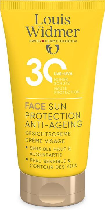 Widmer Louis Face Sun Protection Anti-Aging LSF30 parfumiert 50 ml (Sonnencreme Gesicht, SPF 30, 50 ml)