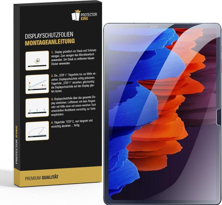 Produktbild Protectorking 4x 9H Panzerglas flexibel HD Klar (4 Stück, Galaxy Tab S8 Plus)