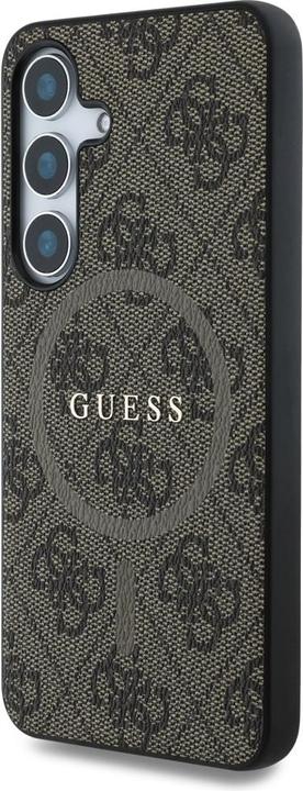 Image du produit Guess Etui Leather 4G Colored Ring Classic Logo MagSafe Samsung Galaxy S25 Plus brÄ zowy (Samsung Galaxy S25+)