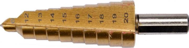 Immagine prodotto Yato Trapano a gradino cilindrico 6 12 13 14 16 15 17 18 20 19 mm (YT-44744) (6, 12, 13, 14, 15, 16, 17, 18, 20, 19 mm)