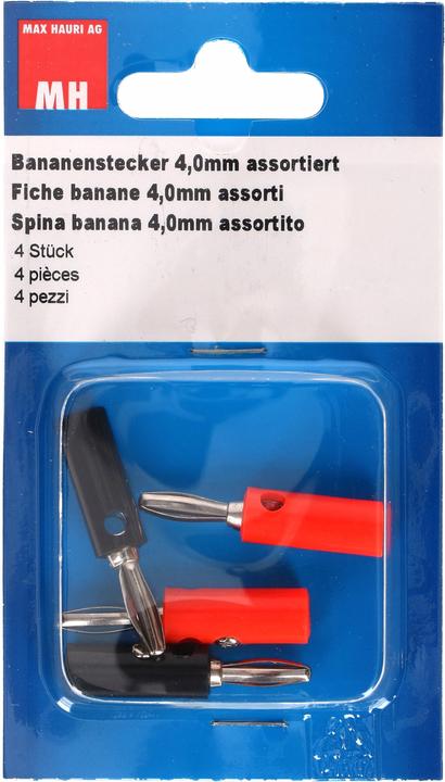 Max Hauri Fiche banane 4mm 4 pcs.