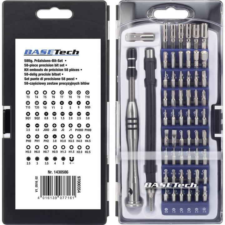 Actual product image Basetech Bit set 58pcs (58pcs.)