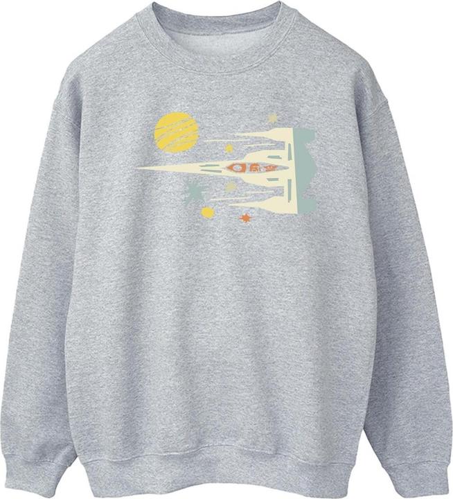Actual product image Star Wars Mens The Mandalorian Cutout Ship Sweatshirt (M)