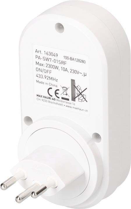 Productafbeelding Max Hauri Draadloze adapterstekker set van 3 met afstandsbediening