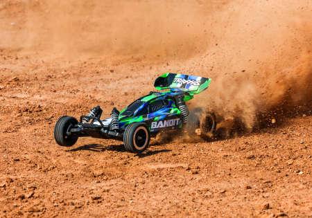 Actual product image Traxxas BUGGY BANDIT HD 1:10 2WD EP RTR GREEN w/USB-C Charger & Battery (RTR Ready-to-Run)