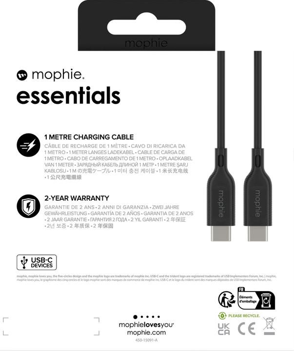 Actual product image Zagg 409911863 (1 m, USB 2.0)