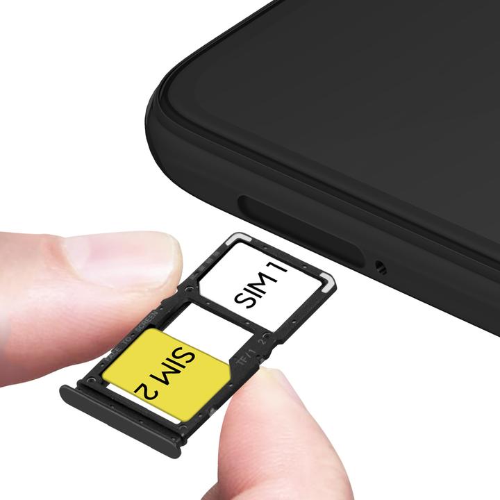 Image du produit Clappio 1x SIM + 1x Micro-SD support de carte de rechange pour Xiaomi Redmi Note 7 - Noir (Xiaomi Redmi Note 7)