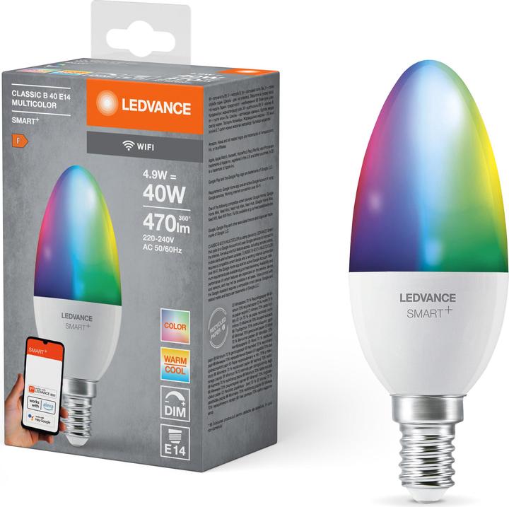 Image du produit Ledvance Smart+ (E14, 4.90 W, 470 lm, 1 x, F)
