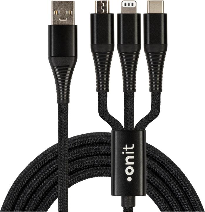 Onit USB A – USB C/Lightning/Micro USB B (0.20 m, USB 2.0)