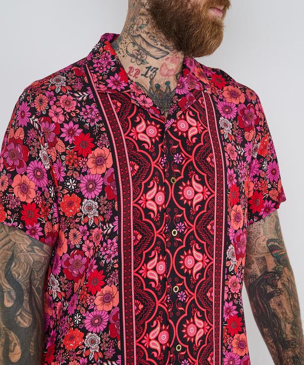 Actual product image Joe Browns Floral Print Short Sleeve Shirt (XXL)