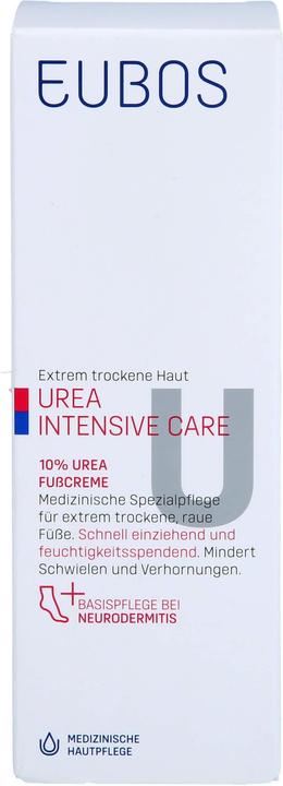 Actual product image Eubos Dry Skin Urea 10% Foot Cream, 100 ml Cream (Foot bath, 100 ml)