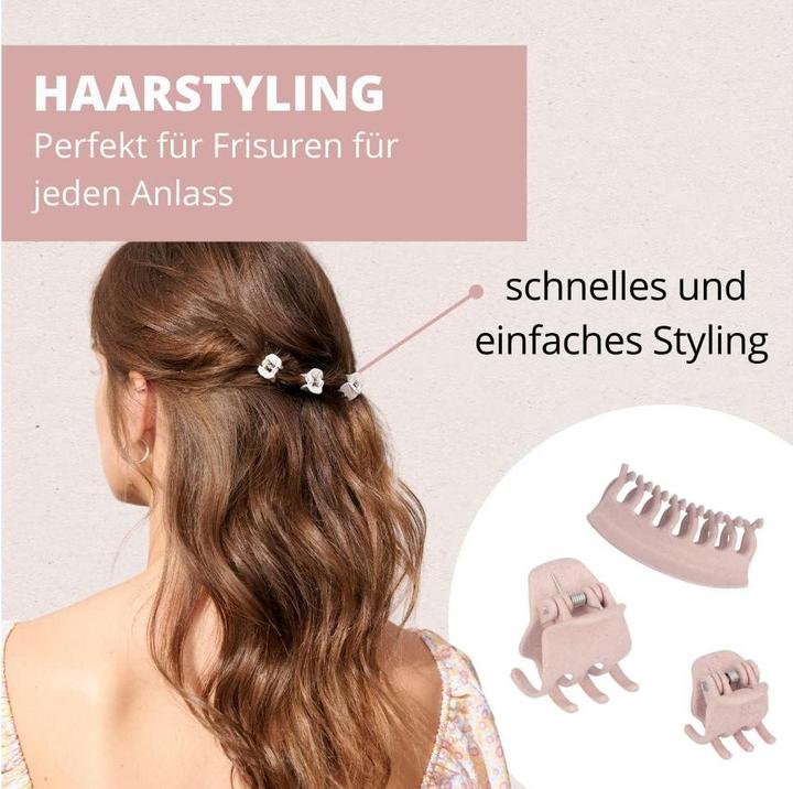 Image du produit Parsa Beauty Pince à cheveux PARSA Nature Love, rose Petite, 6 pcs, en paille de blé (6 pcs)