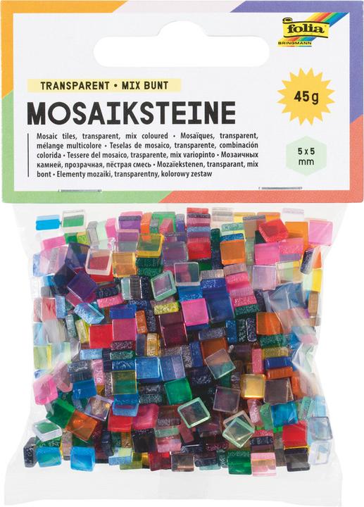 Immagine prodotto Folia Pietre mosaico TRASPARENTI, 45g, 5x5mm