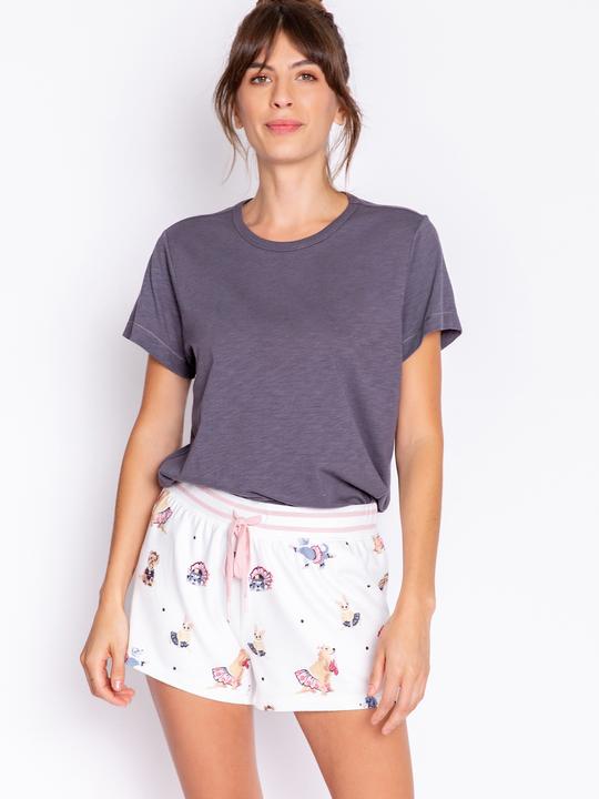 Pj Salvage Shorts weiss/klein gemustert (40)