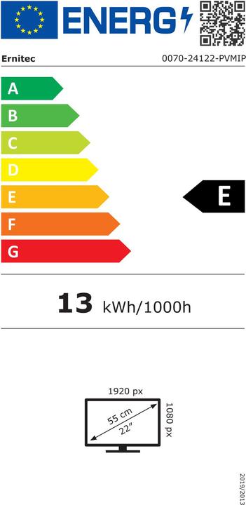Energie-Label Ernitec 22" 1080P PVM Metal Case (22")