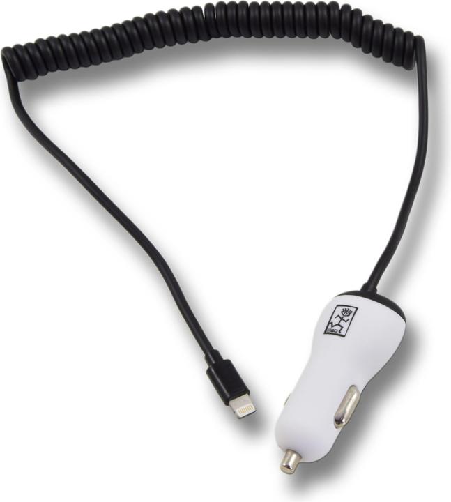 Actual product image 2GO Car charger 12V/24V-MFI certified-black for iPhone and iPad