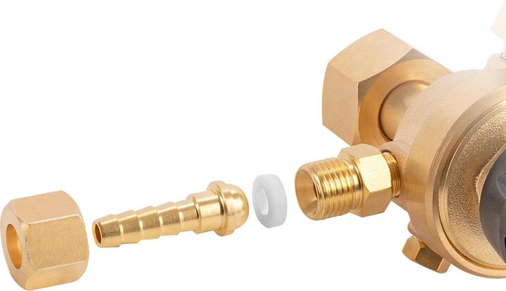 Actual product image Stahlwerk Mini pressure reducer Pressure regulator 200 bar for argon CO2 mix