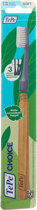 Produktbild TePe Choice Zahnbürste mit 3 Wechselköpfen (Weich, 1 x)