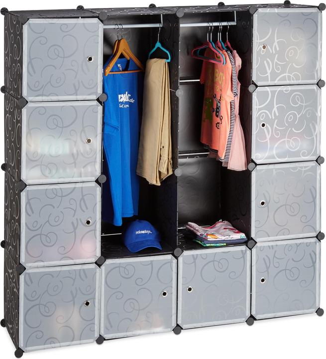 Actual product image Relaxdays 12 Compartment Modular Wardrobe (145.5 x 36.5 x 145.5 cm)