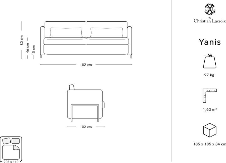 Actual product image CXL by Christian Lacroix Yanis (3-seater, 2 person sofa, 4-seater)