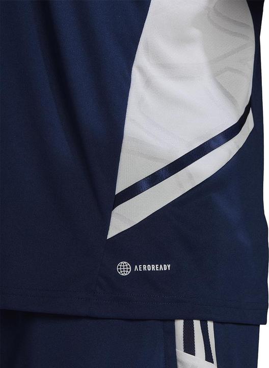 Produktbild adidas Herren Condivo 22 Jersey V-Ausschnitt Marineblau und Weiss HA6291 (L) (L)