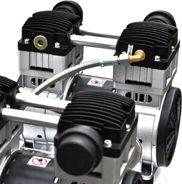 Image du produit Implotex - Flüsterkompressor 3000W, 4PS, 65dB leise, ölfrei inkl. Ausblaspistole und Druckluftschla (8 bar, 65 l)