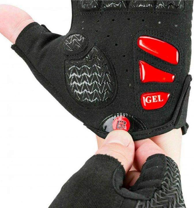 Image du produit Rockbros S169BR XXL Gants de cycliste avec inserts en gel - noir et rouge (XXL)