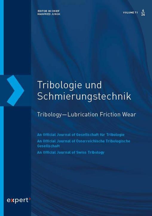 Produktbild Tribologie und Schmierungstechnik 71, 4 (2024) (Englisch, Manfred Jungk, 2024)