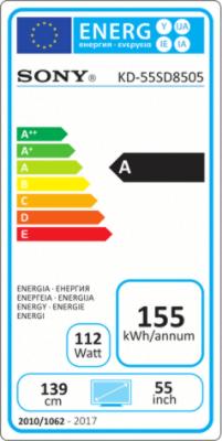 Label énergétique Sony Kd-55sd8505 (55", LCD, 4K)