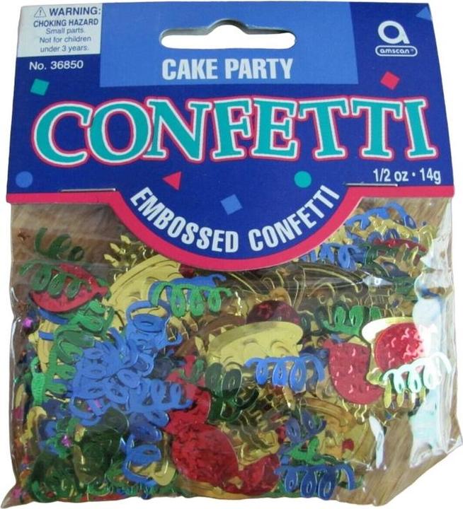Produktbild Amscan Kuchen Konfetti Folie