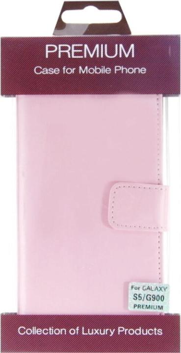 Immagine prodotto OEM Custodia a libro in pelle sottile per Galaxy S5 - rosa 4250710549726 (Samsung Galaxy S5)