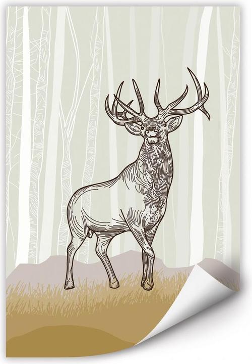 Image du produit Trenddeko Cerf fier (60 x 90 cm)
