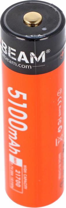 Produktbild AceBeam 21700 Li-ion Akku mit starken 5100mAh USB-C max. Entladestrom 20A, 77,8 x 21,37mm (1 Stk., 21700, 5100 mAh)