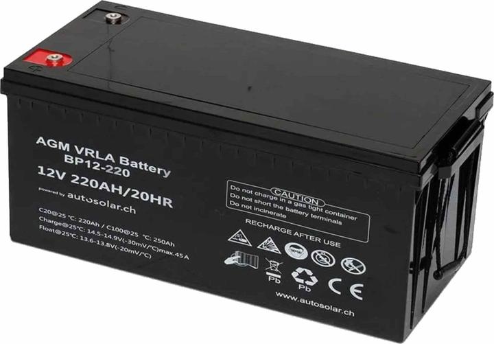 Actual product image Autosolar Complete package 320W flexible with 220Ah AGM battery (320 W)