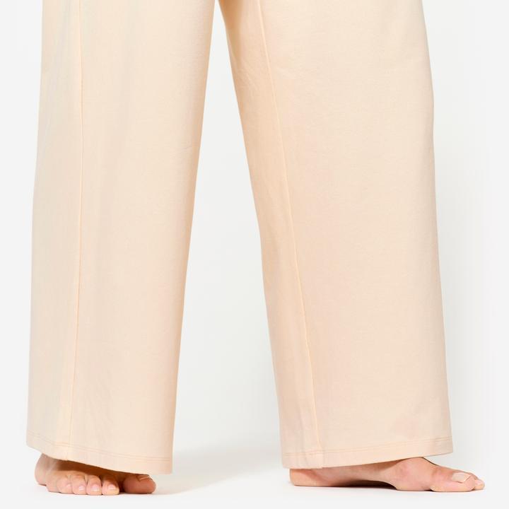 Domyos Jogginghose Damen weit - 520 cremeweiss
