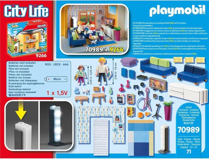 Produktbild Playmobil Wohnzimmer (70989, Playmobil City Life)