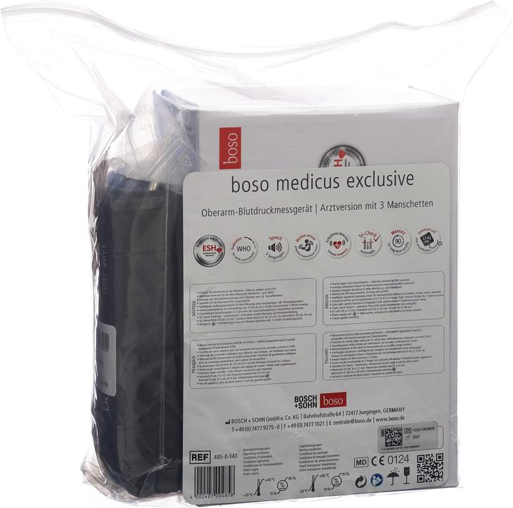 Actual product image Boso Medicus Exclusive blood pressure monitor doctor version with 3 cuffs