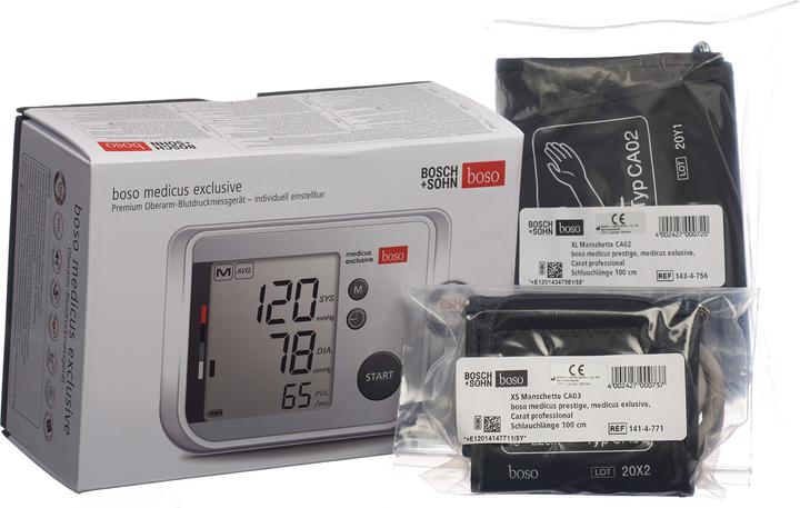 Actual product image Boso Medicus Exclusive blood pressure monitor doctor version with 3 cuffs