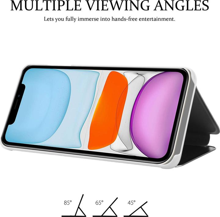 Actual product image Cadorabo Book Smart View Mirror Cover (Apple iPhone 11)