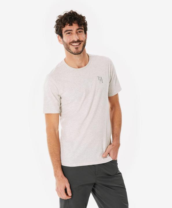 Actual product image Quechua Wandershirt Herren- NH100 beige (4XL)