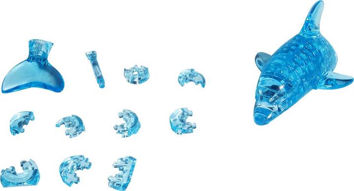 Actual product image HCM Kinzel 3D Crystal Puzzle - Dolphin (100 pieces)