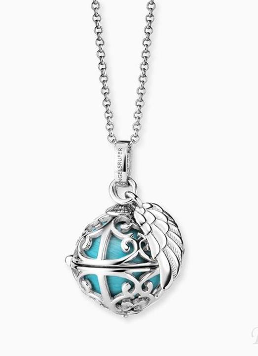 Image du produit Engelsrufer Boule de cristal avec aile Argent (Argent 925, Laiton, 45 - 50 cm)